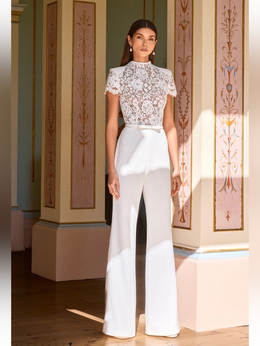 Nadine Merabi Hattie Lace Jumpsuit